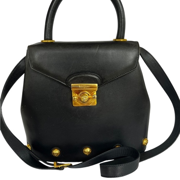 Gorgeous 2-Way Black Ferragamo - Picture 1 of 12